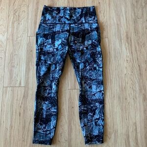 Lululemon Train times athletic leggings blue/black